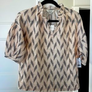 Joie XS Pink and Gray Top